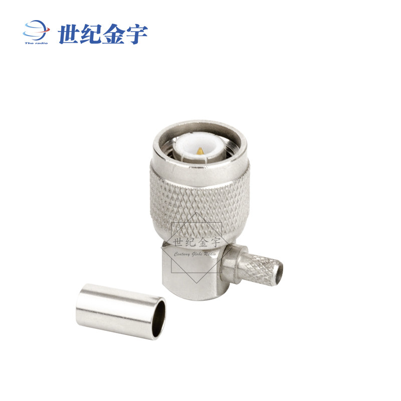 对讲机配件 TNCJ型 直角压接接头TNC公50-5 车载台天线馈线用底座图片