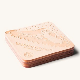 现货 Tanner Goods Coaster Set 美产 植鞣革 咖啡杯垫 饮料 杯垫