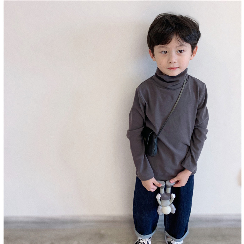 童童妈定制男女童纯棉刷毛绒弹力高领打底T恤儿童长袖T恤秋冬装,童装/婴儿装/亲子装,T恤,淘宝优惠券,粉丝福利购,淘宝优惠卷