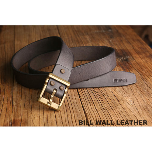BILL WALL LEATHER 男士皮带头层牛皮皮带美式复古植鞣革美鞍腰带