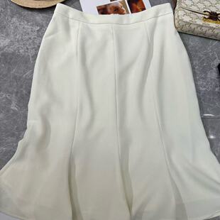 静茹26夏上新素色温柔小女人气质半身裙 D68 没安全裤