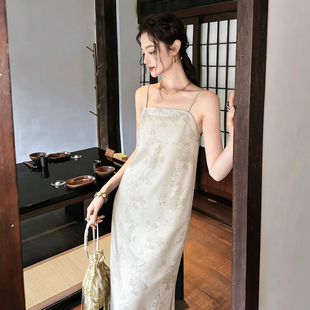 静茹提花连衣裙气质女神度假长裙连衣裙 YZYX01438993 大货速发