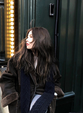 静茹冬上新韩系设计感宽松时尚大衣11262