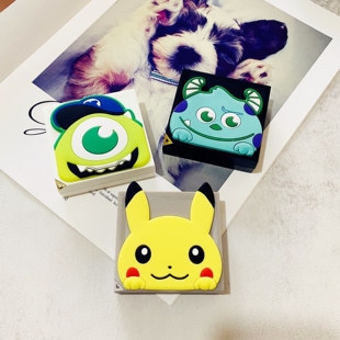 卡通美瞳盒磁吸开关隐形眼镜盒高级感便携透明防漏美瞳盒子收纳盒