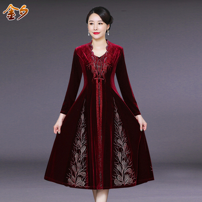 婚礼两件套中长款高贵婆婆妈妈装