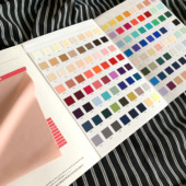 3000仿真丝弹力乔其纱雪纺色卡旗袍裙子汉服里布内衬色卡布料面料