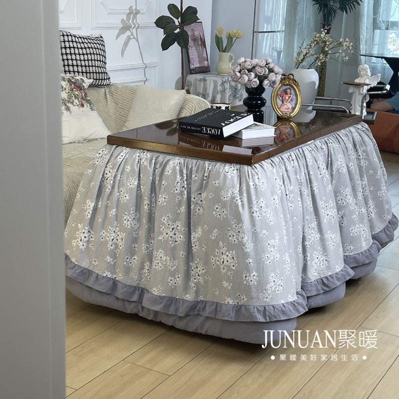 2025新款烤火被子取暖烤火桌罩套长方形可拆洗加厚电暖烤火炉桌罩