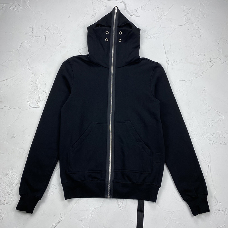 thumbnail for Dark Wind Jacket Autumn New Black Masked Sweatshirt Cardigan Male and Female Couple Loose Casual Wizard Hat Jacket