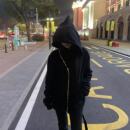 新款 暗黑高街RO风经典 男女情侣外套纯棉磨毛斜拉链巫师帽卫衣外套