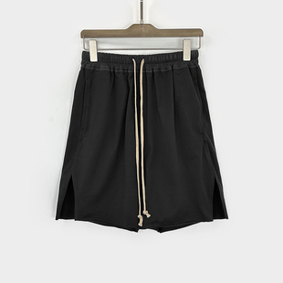 工装 裤 五分裤 夏季 子男女暗黑风 下摆开叉正常裆休闲时尚 2024RO新款