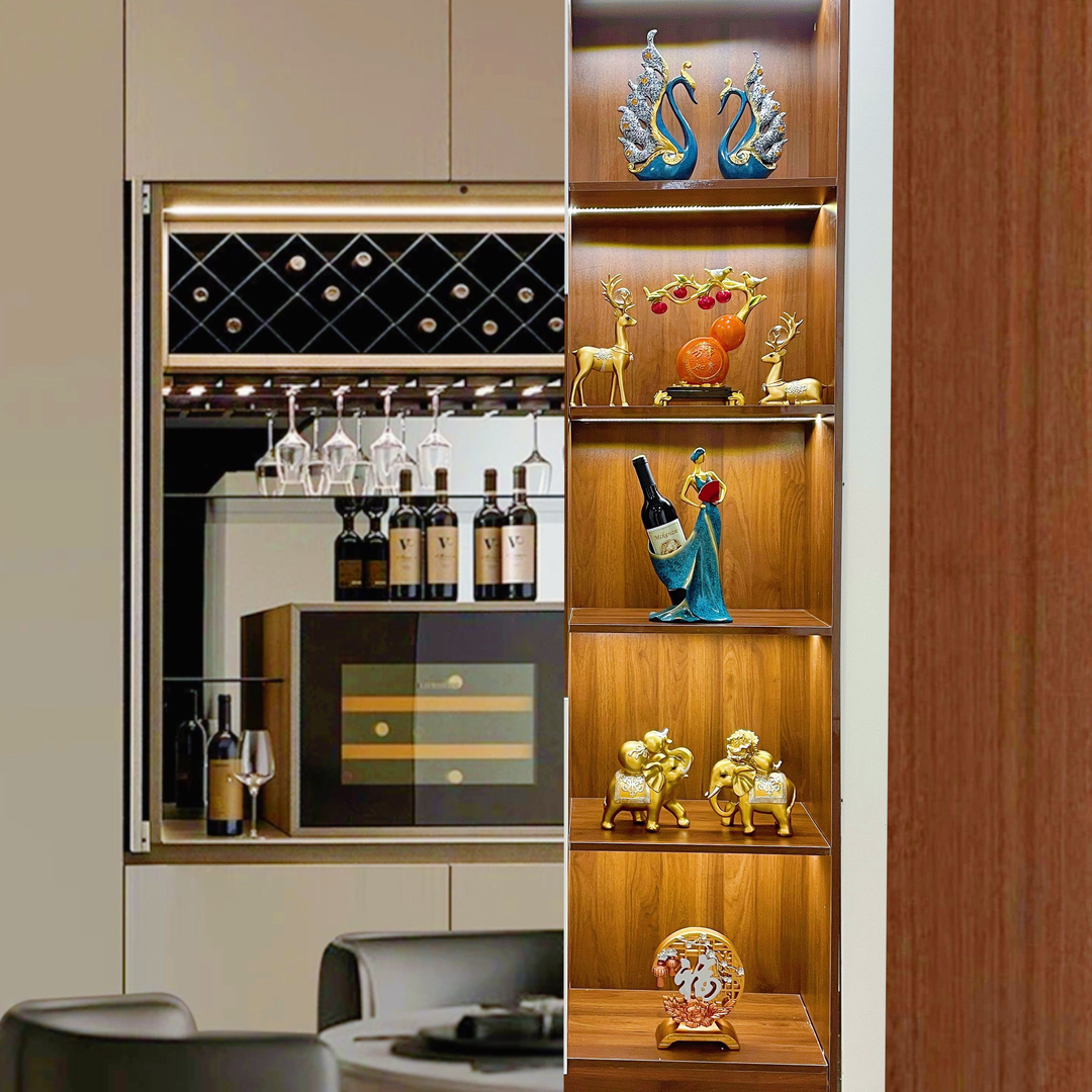 2023家居一站式设计师创意搭配简约酒柜玄关新中式摆件电视柜组合