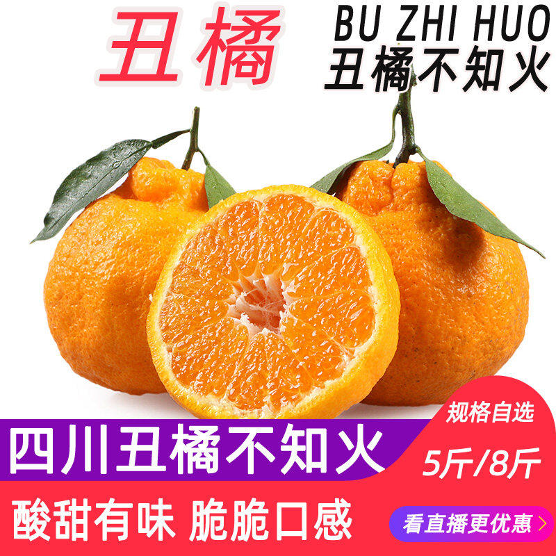 果窝镇 四川丑橘不知火桔子新鲜丑八怪柑橘子5斤/8斤鲜果水果包邮