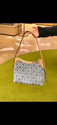美国代购Tory Burch carryall包型新款老花/丹宁斜挎/单肩
