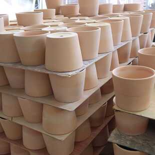 素烧陶瓷素胚花盆DIY手绘画多肉老桩绿植鲜花透气透水泥瓦陶土盆