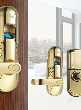 keylock/第吉尔指纹锁98房门办公室智能锁全钢锁芯密码锁密码锁