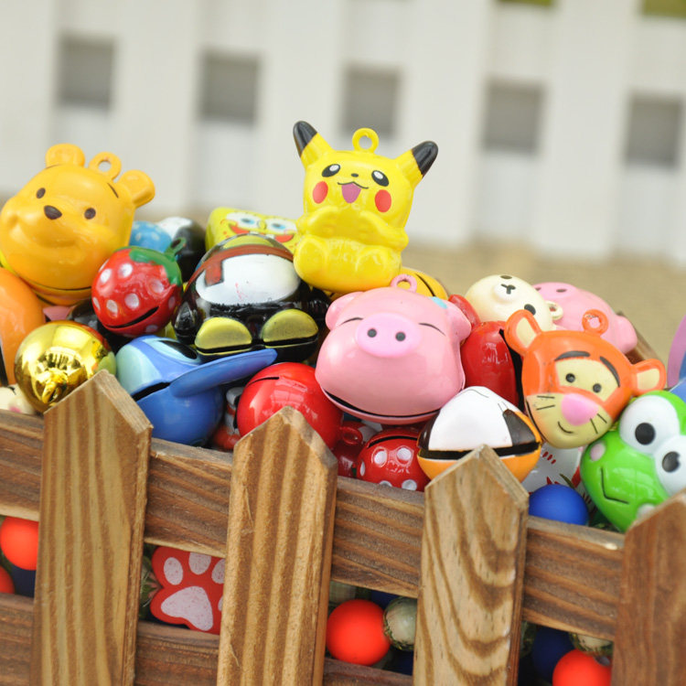 狗狗卡通响铃宠物铃铛狗铃铛猫铃铛宠物挂饰吊坠颜色随机