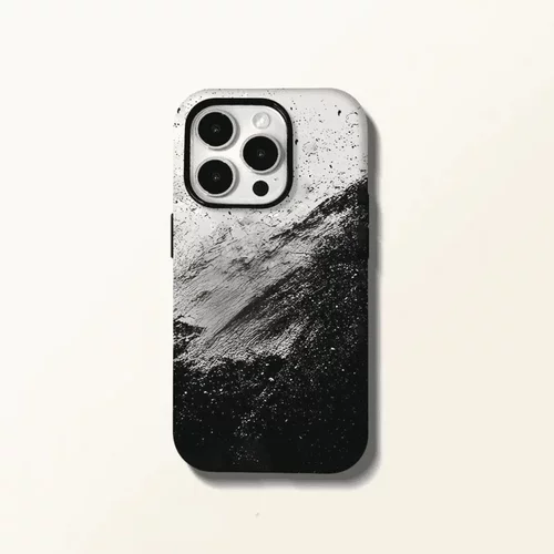 黑白山川适用苹果17promax卡通可爱iPhone16pro镜头全包15新款1