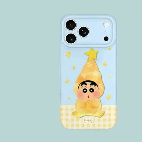 新仔星星适用苹果17promax卡通可爱iPhone16pro镜头全包15新款14