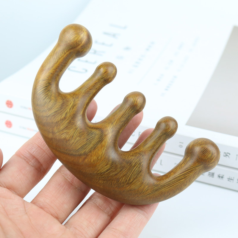 正品宽齿头疗梳子按摩乳腺小巧