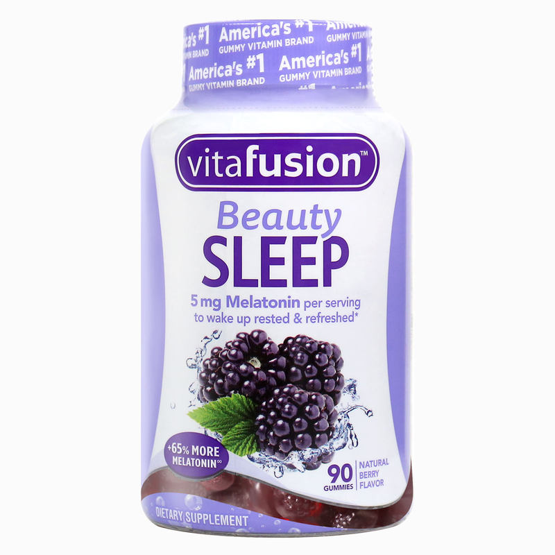 美国进口vitafusion褪黑素软糖加强版5mg 90粒不含B6