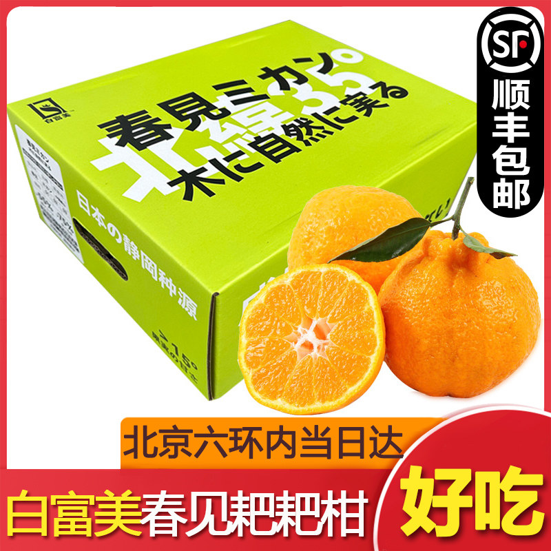 白富美春见耙耙柑7斤礼盒装引进静冈种源新鲜水果柑橘桔子丑柑甜