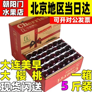 [大连美早大樱桃4斤箱装国产车厘子应季孕妇新鲜水果顺丰空运]