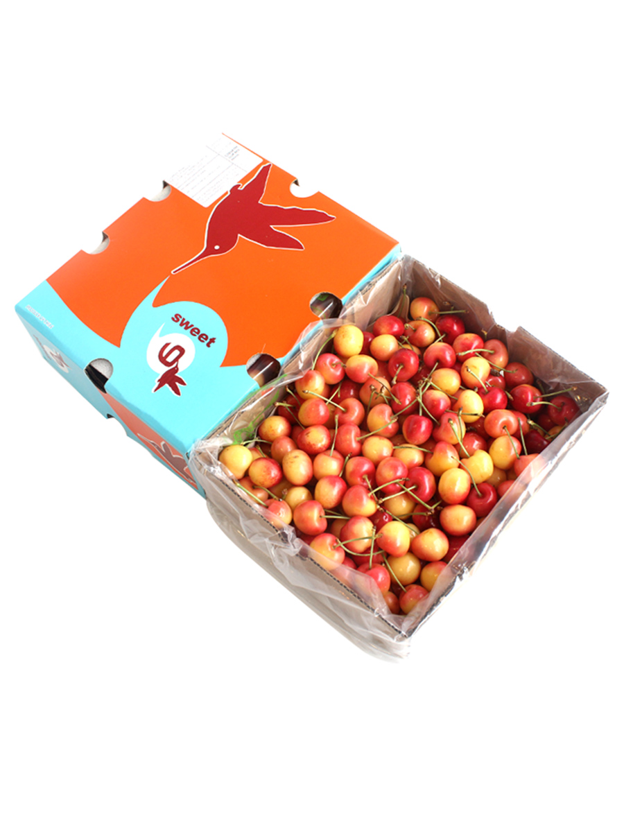 礼盒装5斤智利金车大果4J雷尼尔车厘子黄色进口大樱桃新鲜水果JJJ