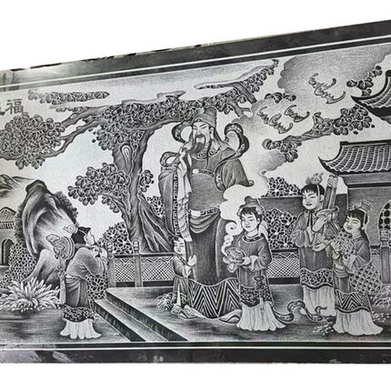 影雕定做石雕纪念品石刻画影壁墙厂家人像雕刻蒙古黑板影雕空板