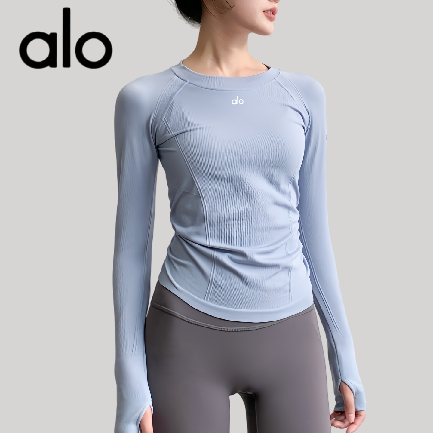 AIo瑜伽运动长袖健身跑步女士