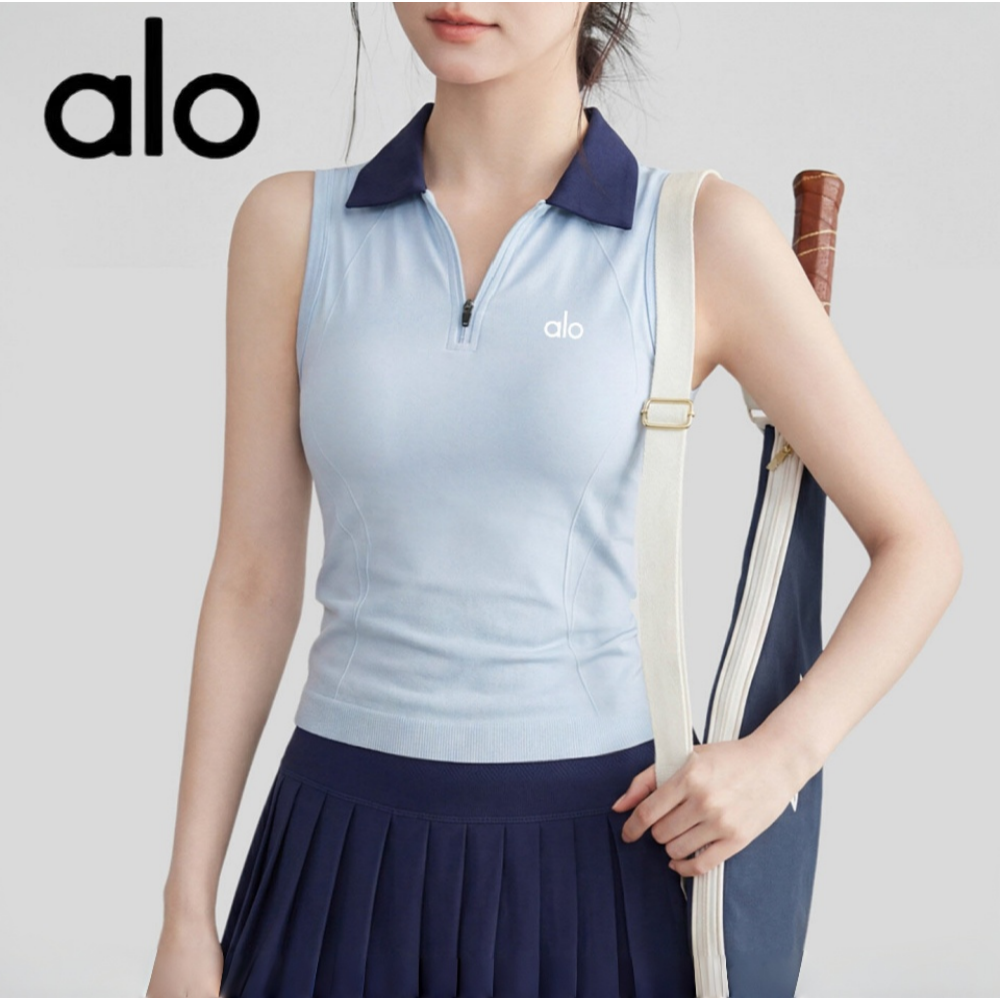 AIo运动背心速干带胸垫瑜伽服t恤跑步训练健身衣网球服套装羽毛球