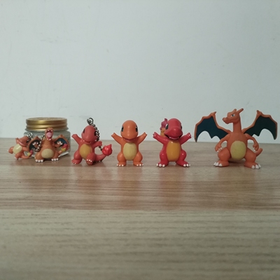 No.04-06小喷火龙ヒトカゲCharmander神奇宝贝宠物小精灵mc挂件