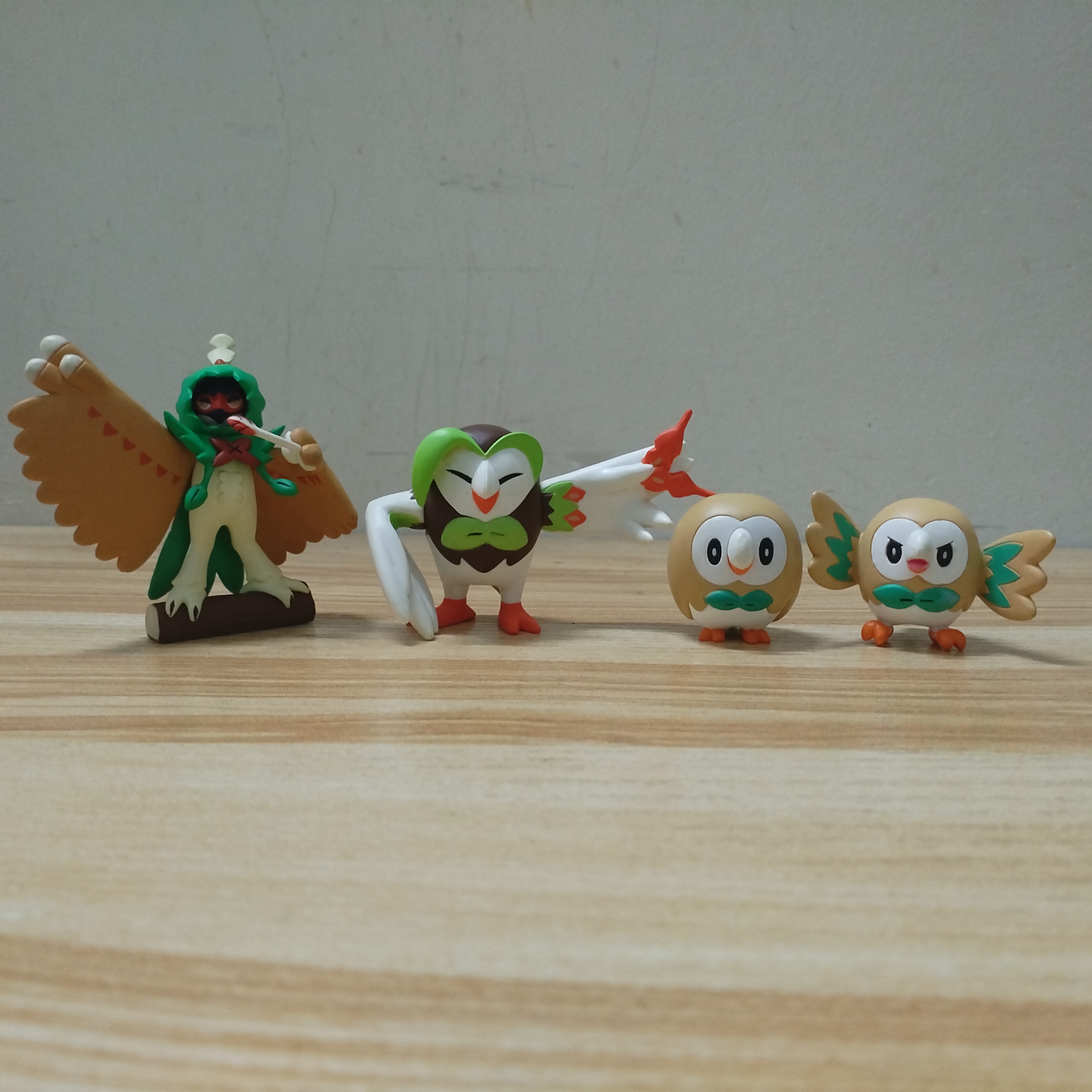 NO.722-723-724木木枭投羽枭狙射树枭mc食玩神奇宝贝宠物小精灵