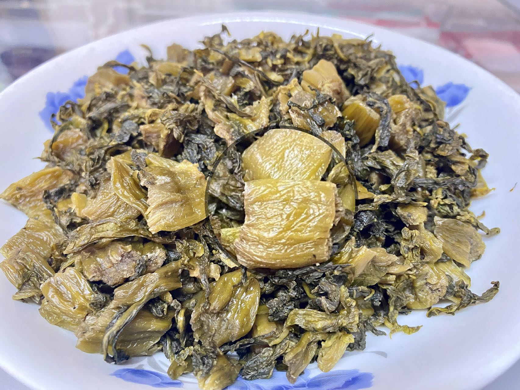 文成芥菜芯梅菜干农家自晒土特产山货菜芯农家芥菜干发菜咸菜温州