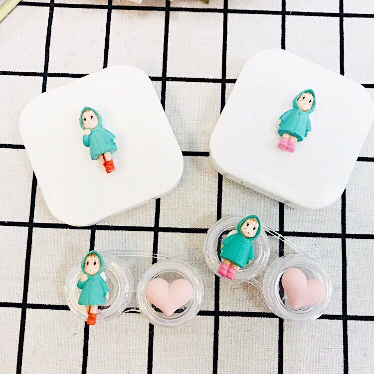 韩国小清新可爱卡通款女孩美瞳双联隐形眼镜伴侣盒子便携包邮学生在类目 ZIPPO/瑞士军刀/眼镜, 眼镜配件、护理剂, 眼镜盒中 - 来自Buy2taobao.com提供专业的淘宝代购服务