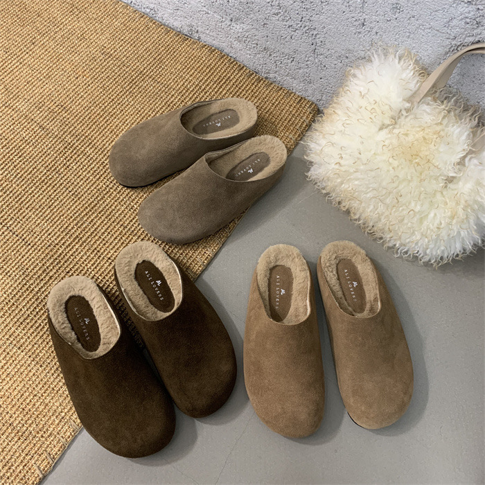 真皮内增高厚底加绒勃肯鞋冬季