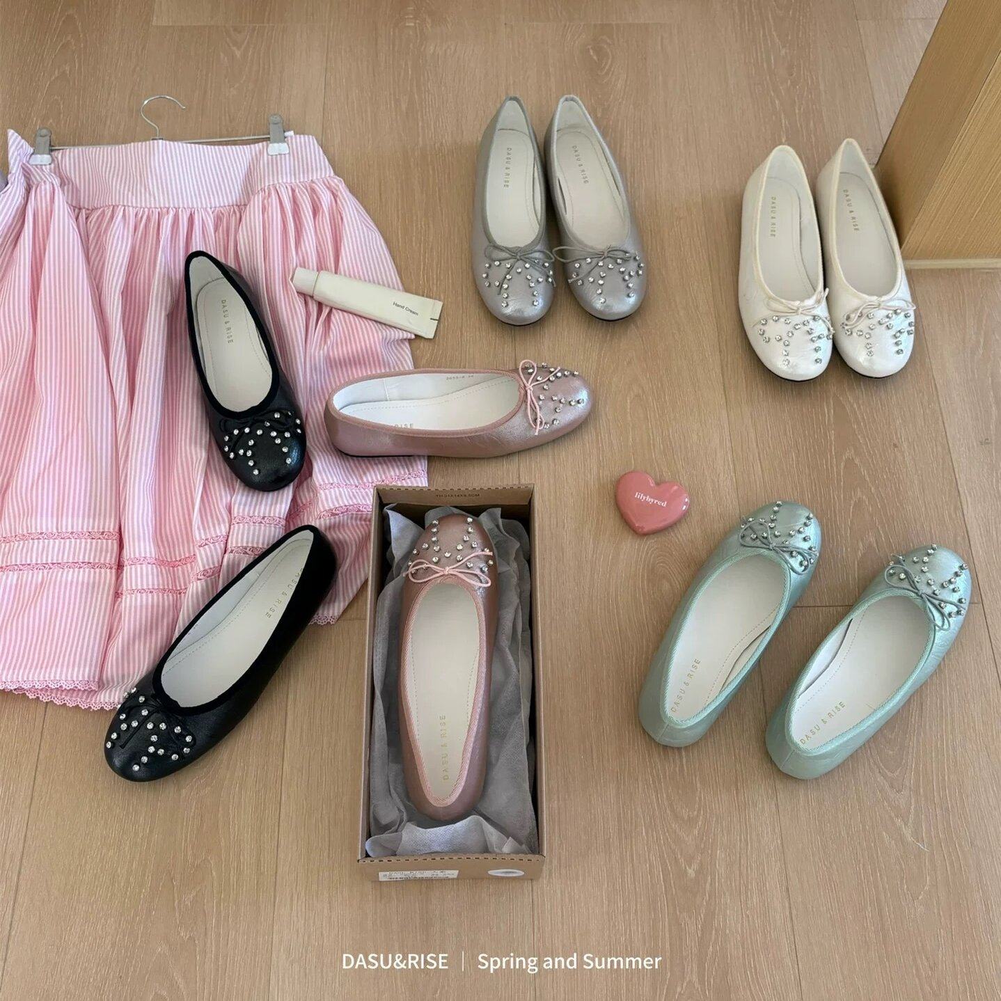 DASU 甜美风蝴蝶结平底鞋女2026年新款百搭仙女风浅口芭蕾舞单鞋,女鞋,浅口单鞋,淘宝优惠券,粉丝福利购,淘宝优惠卷