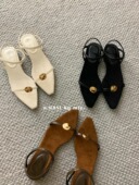 韩国春季 24S 新款 复古法式 Chic 高级感显白极简气质凉鞋 Update