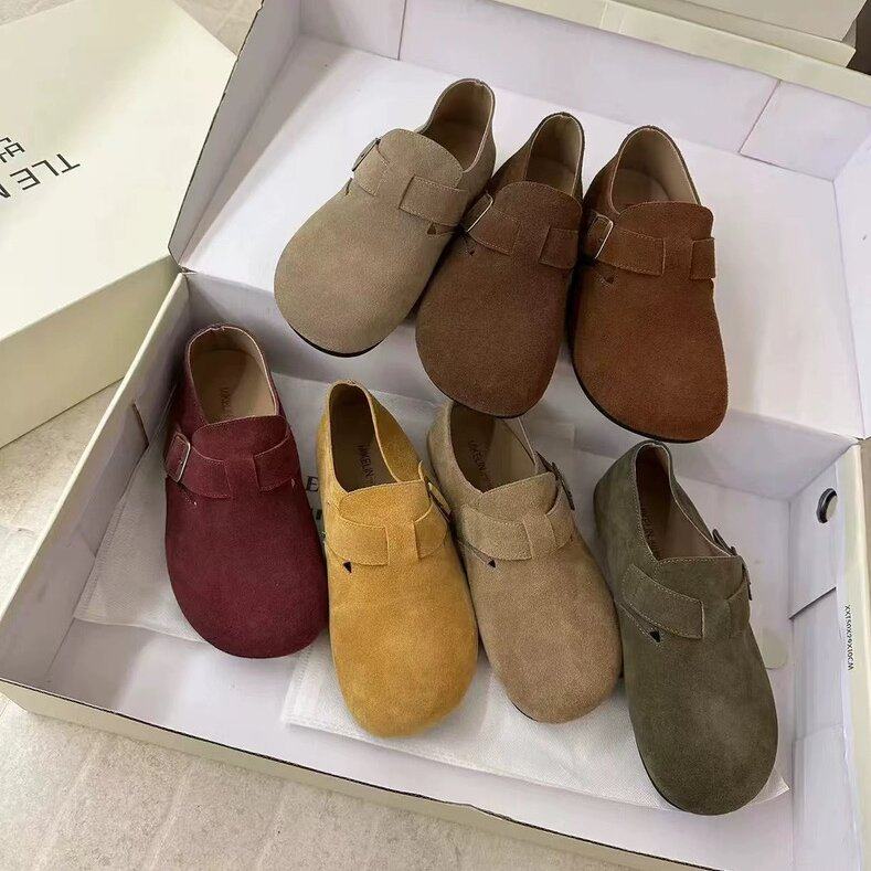 TLEMIKELIN勃肯鞋女2025年春秋新款一脚蹬软底防滑全包博肯单鞋女,女鞋,浅口单鞋,淘宝优惠券,粉丝福利购,淘宝优惠卷