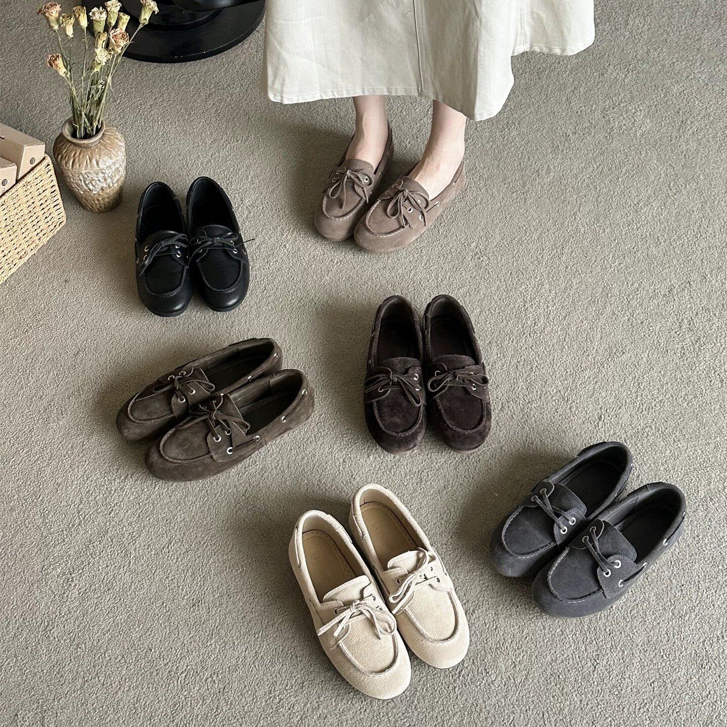 KA MI YA 法式复古风系带乐福鞋女2026新款软底一脚蹬百搭豆豆鞋,女鞋,浅口单鞋,淘宝优惠券,粉丝福利购,淘宝优惠卷