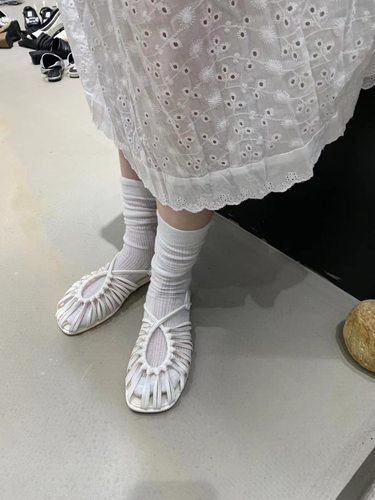 镂空凉鞋女小众百搭平底罗马鞋