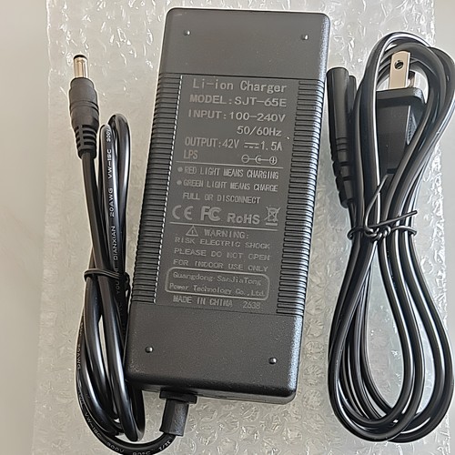 42V1.5A两轮平衡车 42V2A锂电池充电器 圆头三孔/DC5.5头 通用36V