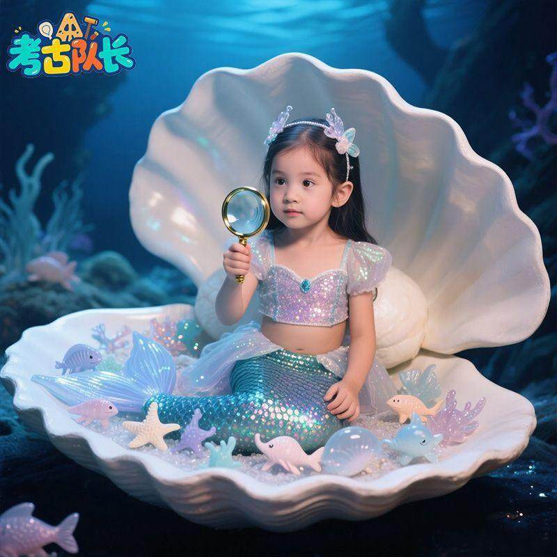 考古挖宝玩具海洋琥珀宝藏男女孩动手工DIY寻宝贝壳小鱼,玩具/童车/益智/积木/模型,挖宝玩具,淘宝优惠券,粉丝福利购,淘宝优惠卷