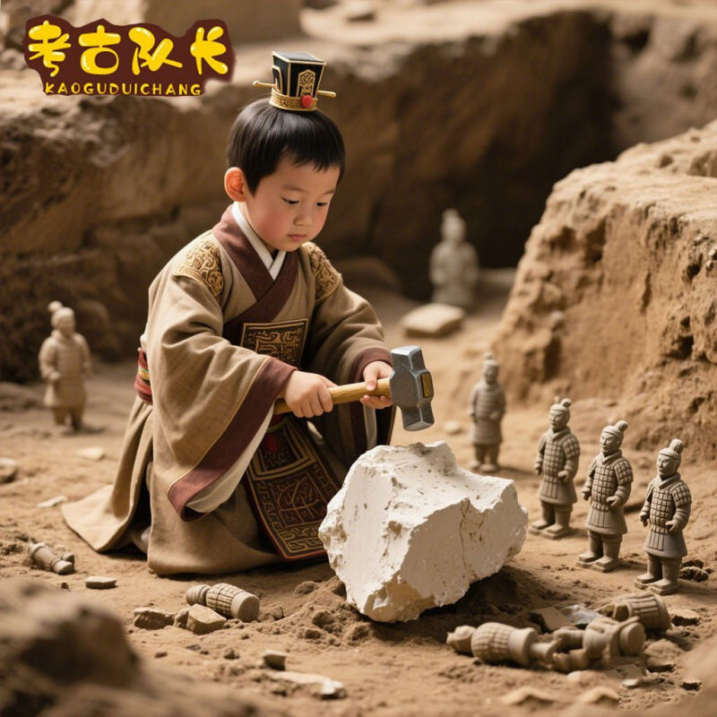 考古队长儿童动手考古玩具兵马俑令牌模型男女孩DIY挖掘B,玩具/童车/益智/积木/模型,挖宝玩具,淘宝优惠券,粉丝福利购,淘宝优惠卷