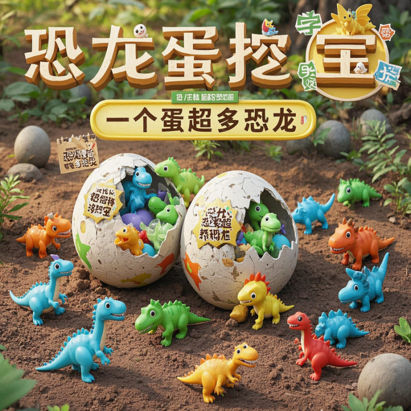 考古挖掘玩具儿童挖宝石化石手工diy盲盒,玩具/童车/益智/积木/模型,挖宝玩具,淘宝优惠券,粉丝福利购,淘宝优惠卷