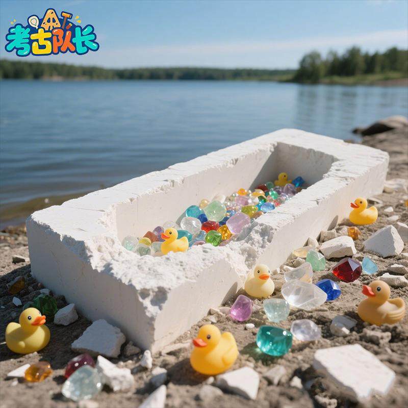考古挖宝玩具夜光小黄鸭儿童手工DIY动手挖宝玩具,玩具/童车/益智/积木/模型,挖宝玩具,淘宝优惠券,粉丝福利购,淘宝优惠卷