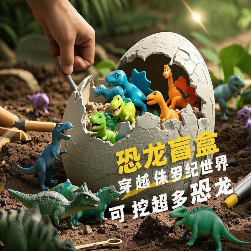 巨型恐龙蛋考古挖掘玩具儿童石化手工diy盲盒聪明玩,玩具/童车/益智/积木/模型,挖宝玩具,淘宝优惠券,粉丝福利购,淘宝优惠卷