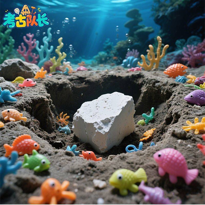 考古挖宝玩具海底生物儿童贝壳小鱼宝藏男女孩动手工盲盒礼物C,玩具/童车/益智/积木/模型,挖宝玩具,淘宝优惠券,粉丝福利购,淘宝优惠卷