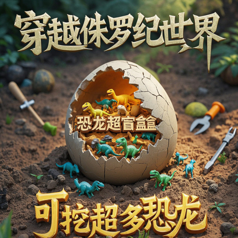 巨型恐龙蛋考古挖掘玩具儿童动手盲盒石化化石 diy手工玩,玩具/童车/益智/积木/模型,挖宝玩具,淘宝优惠券,粉丝福利购,淘宝优惠卷