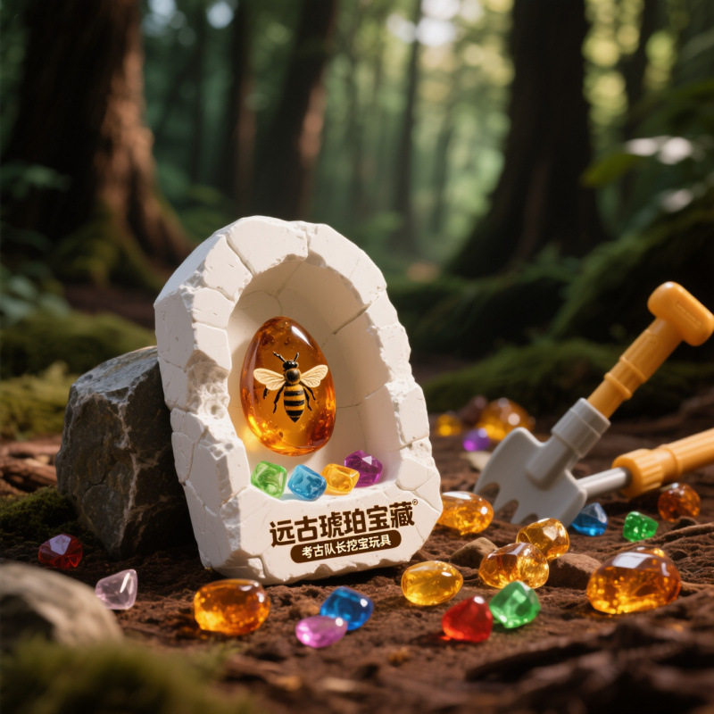 考古挖宝玩具盲盒男女孩手工DIY昆虫琥珀化石夜光,玩具/童车/益智/积木/模型,挖宝玩具,淘宝优惠券,粉丝福利购,淘宝优惠卷