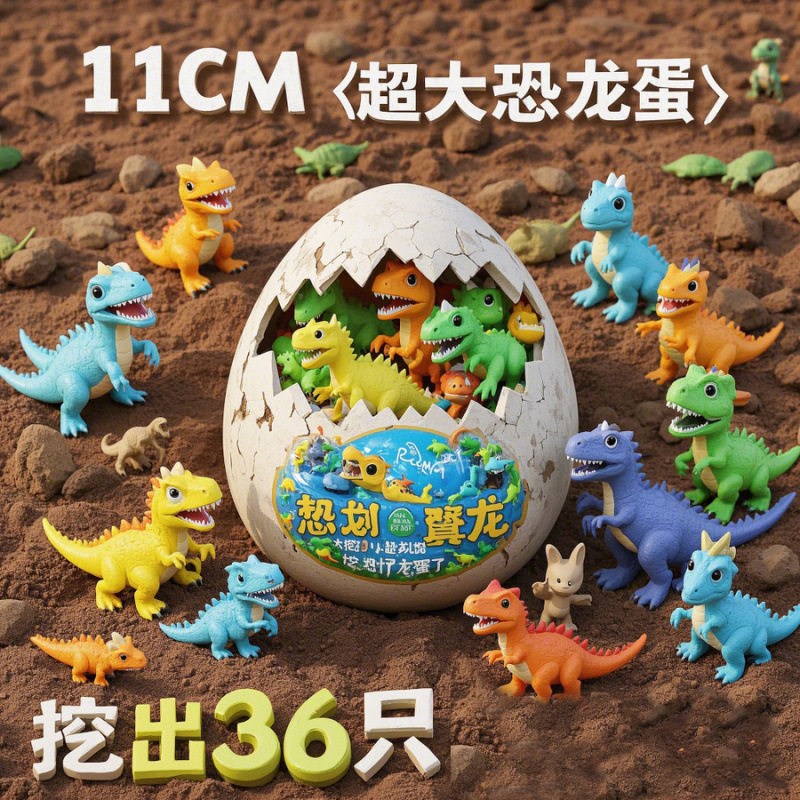 巨型恐龙蛋考古挖掘玩具儿童动手盲盒化石探索 diy 玩具,玩具/童车/益智/积木/模型,挖宝玩具,淘宝优惠券,粉丝福利购,淘宝优惠卷